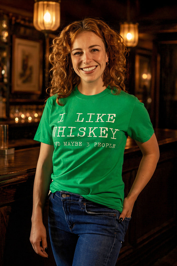 I Like Whiskey and Maybe 3 People Whiskey Lover T-Shirt