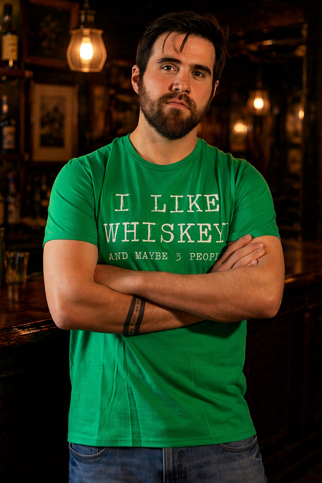 I Like Whiskey and Maybe 3 People Whiskey Lover T-Shirt