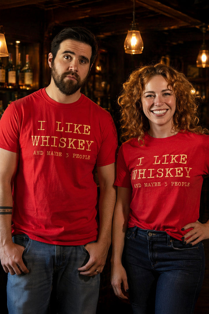I Like Whiskey and Maybe 3 People Whiskey Lover T-Shirt