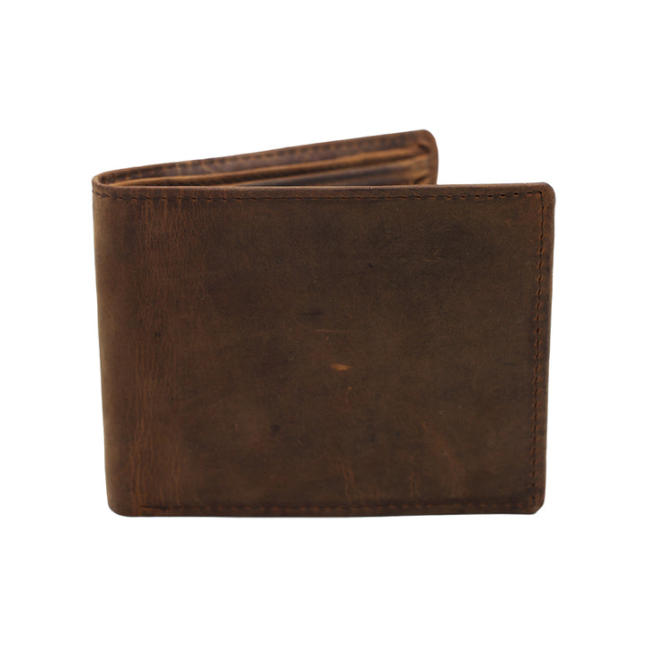 Leather Bi-Fold Wallet with RFID and Gift Box