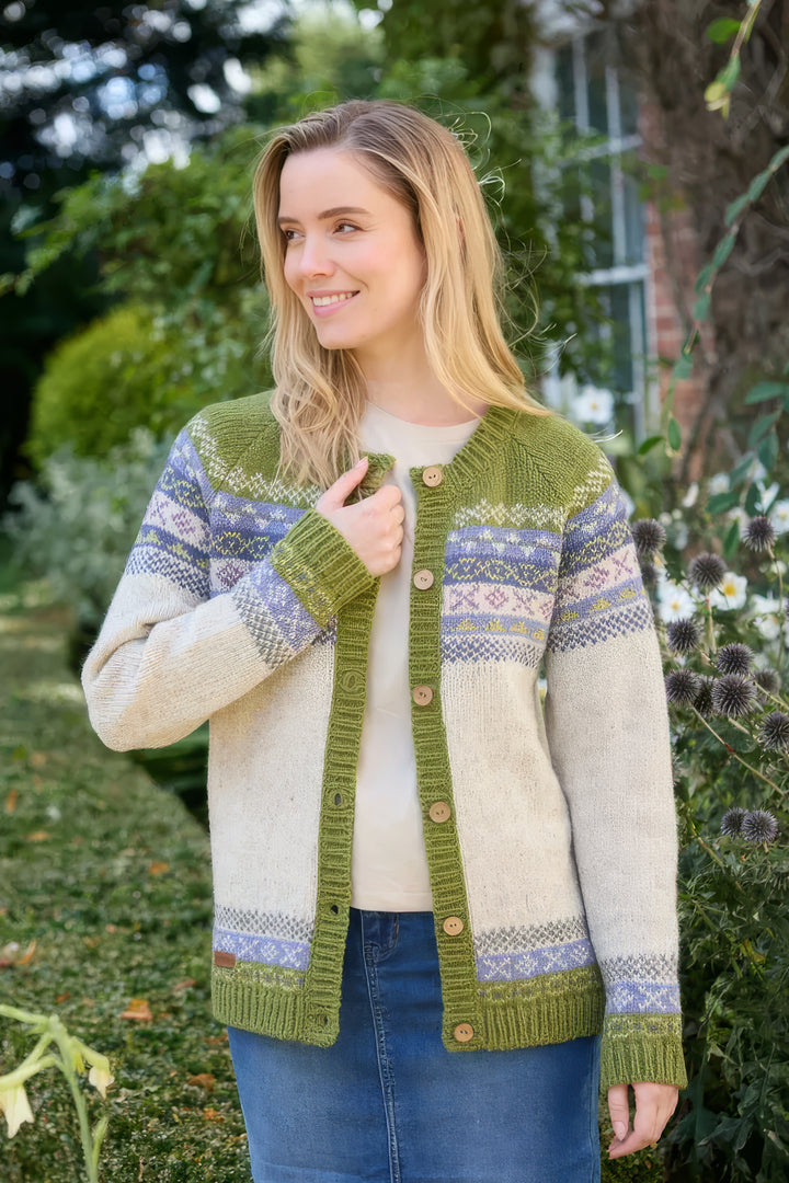 Handmade Fair Trade Fairisle Knit Cardigan