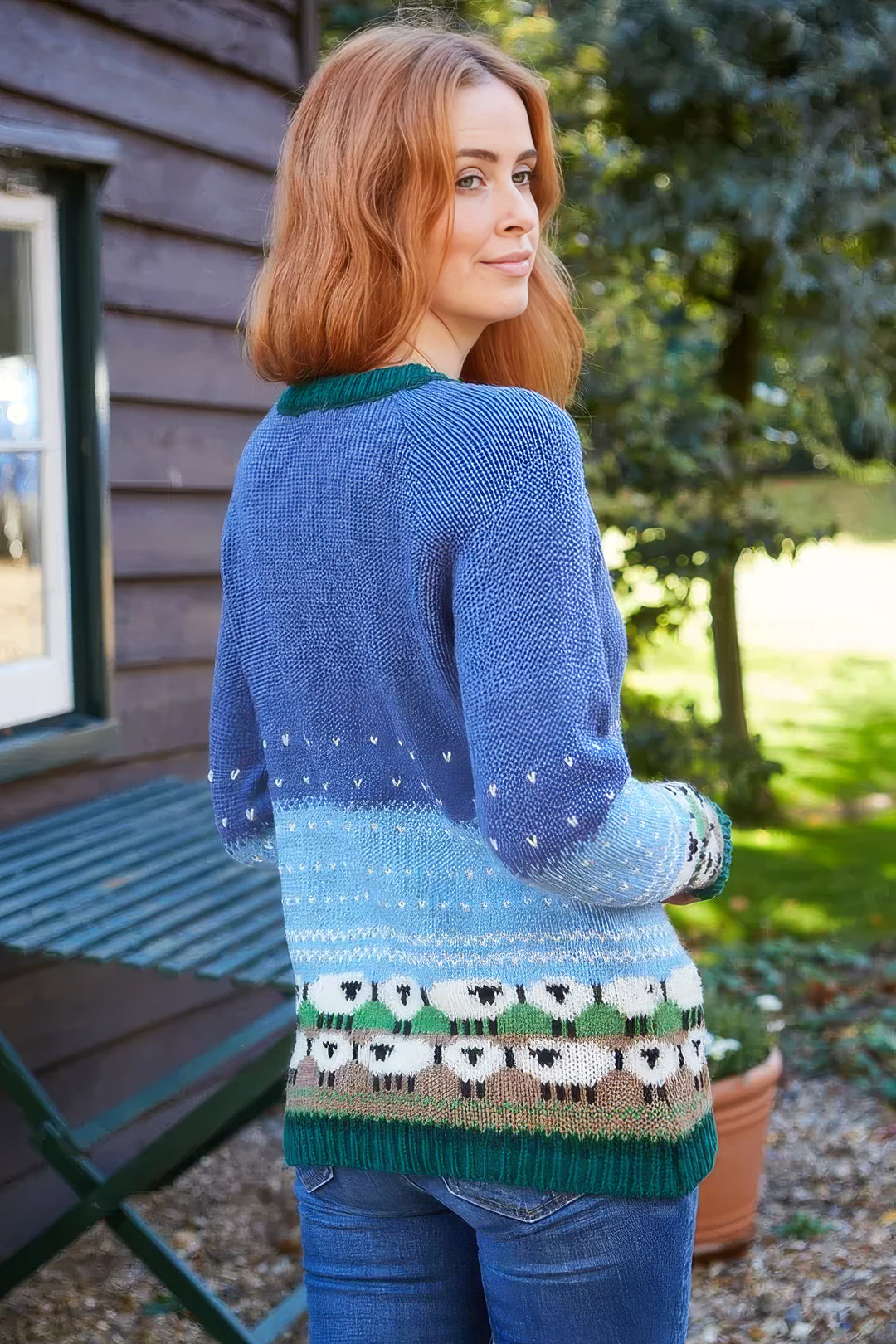 Snowy Sheep Cardigan