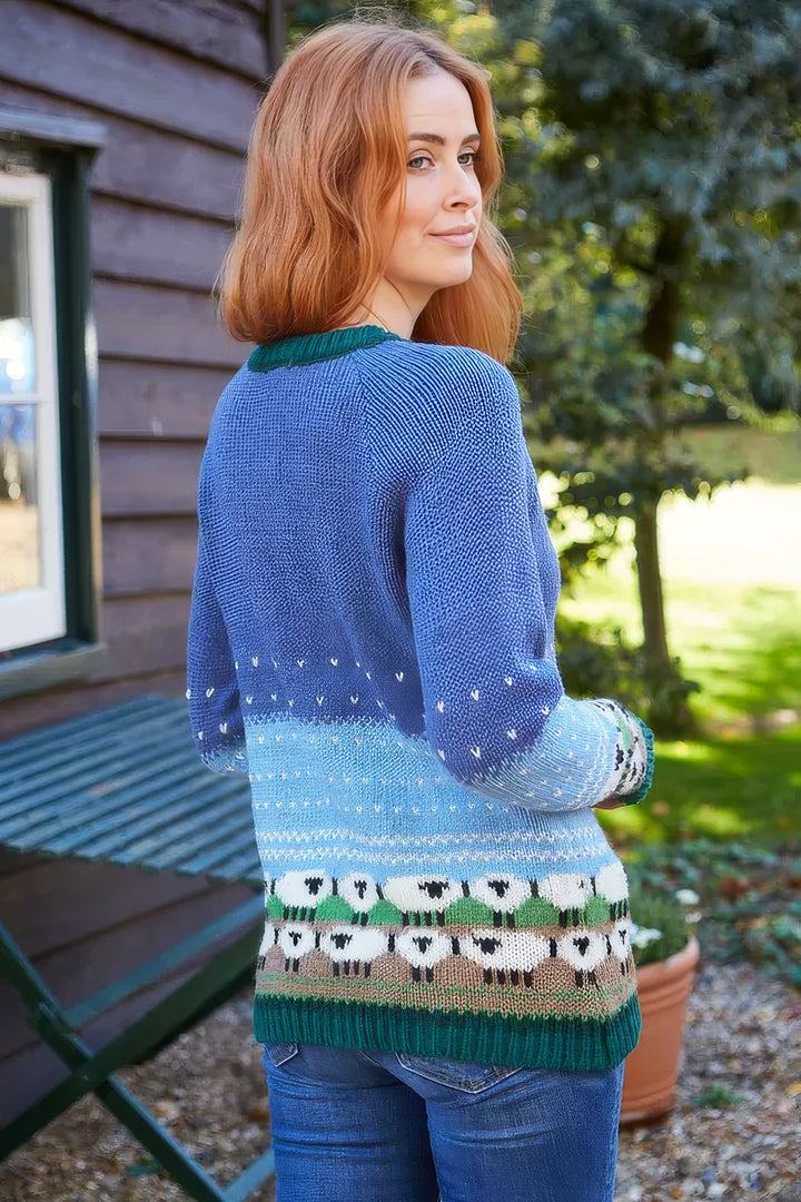 Snowy Sheep Cardigan
