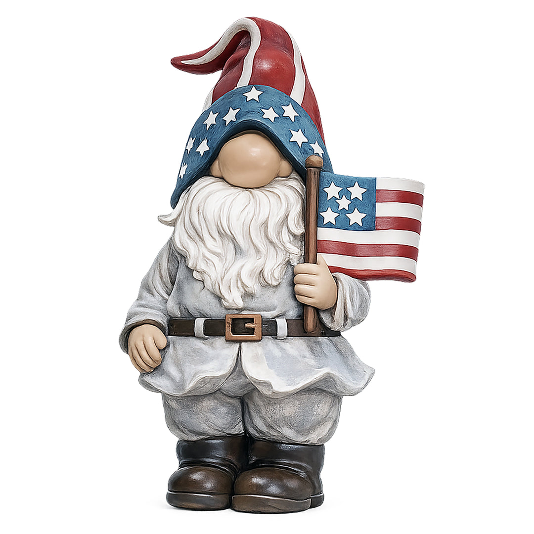 Patriotic Garden Gnome Statue