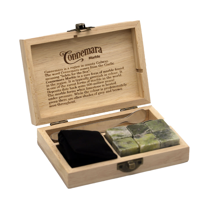 Connemara Marble Whiskey Stones Boxed Set