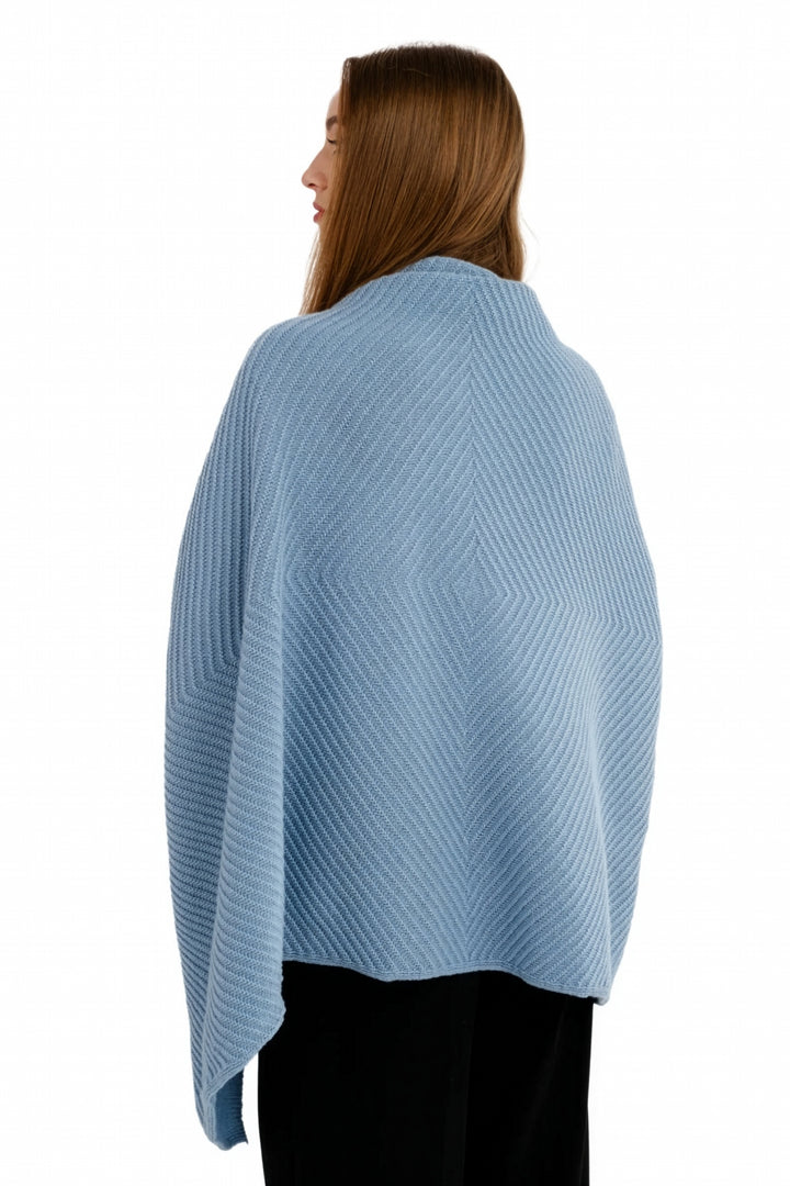 Cable Waffle Knit Ladies Shawl