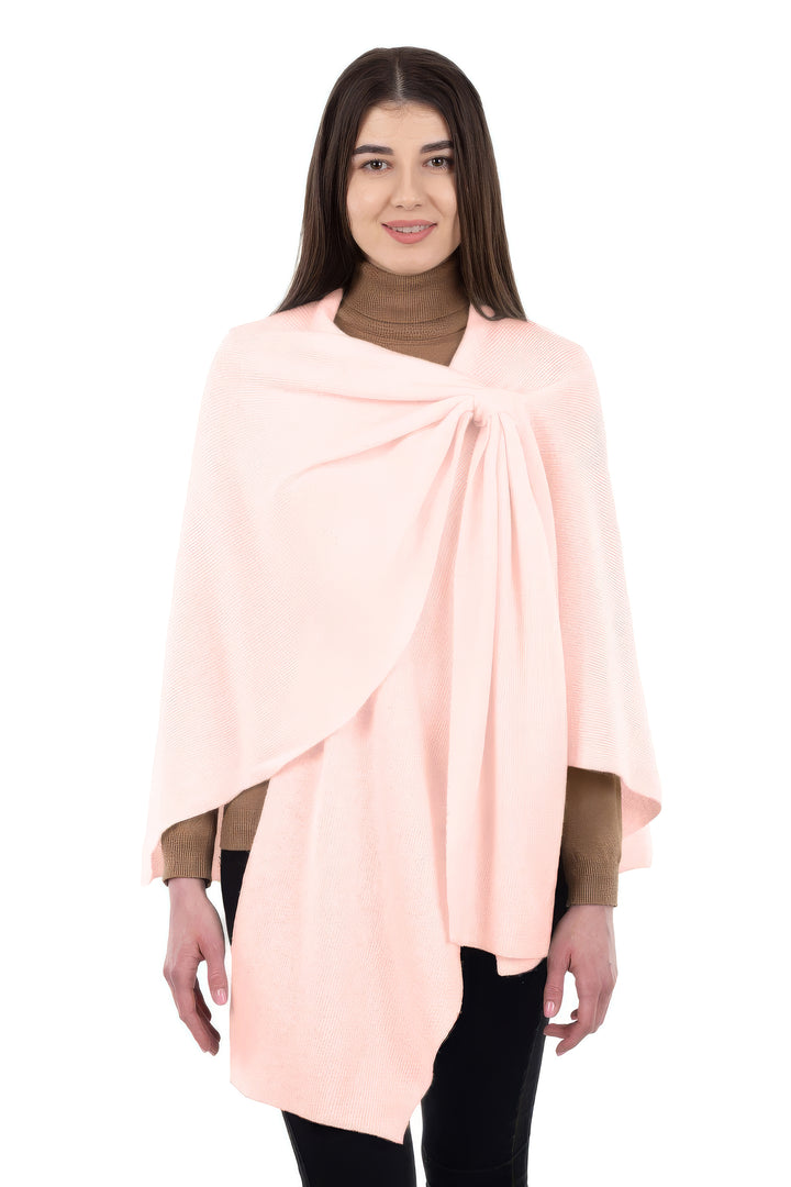 100% Soft Lambswool Draped Shawl