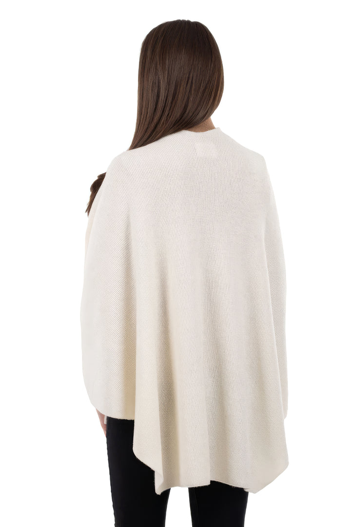 100% Soft Lambswool Draped Shawl