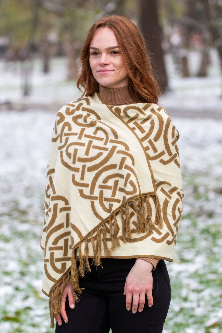 Egyptian Cotton Celtic Knotwork Shawl