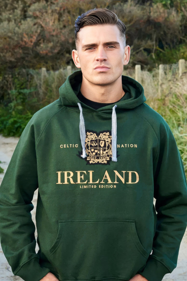 Green Ireland Crest Hoodie