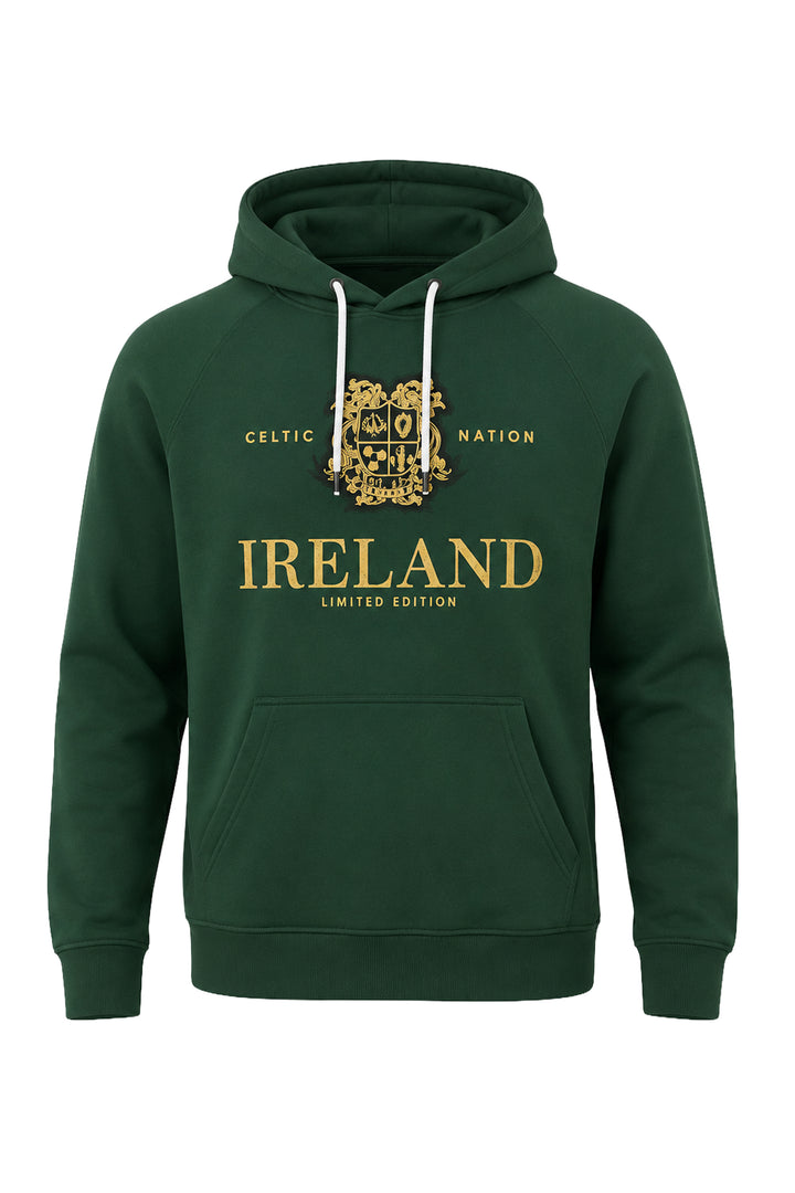 Green Ireland Crest Hoodie