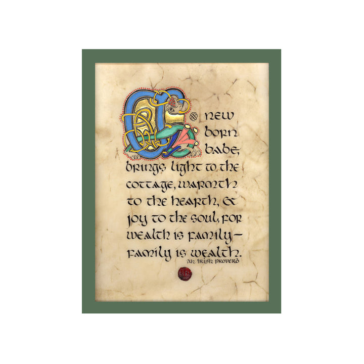 Double Matted Green 8" x 10" Celtic Cards