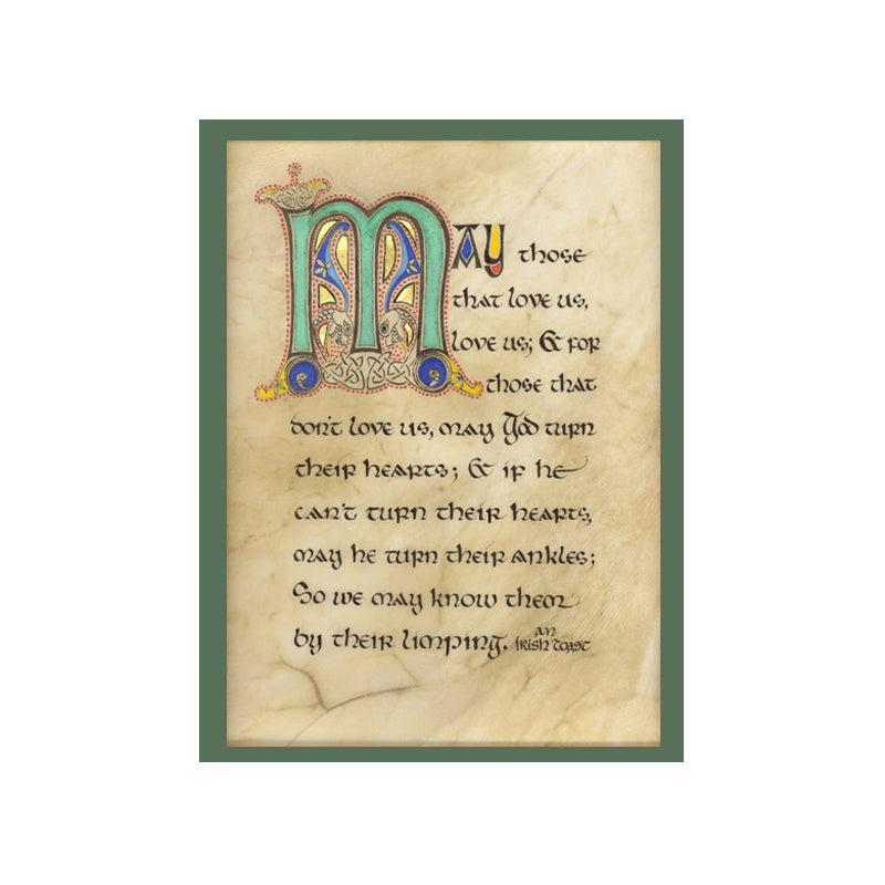 Double Matted Green 8" x 10" Celtic Cards