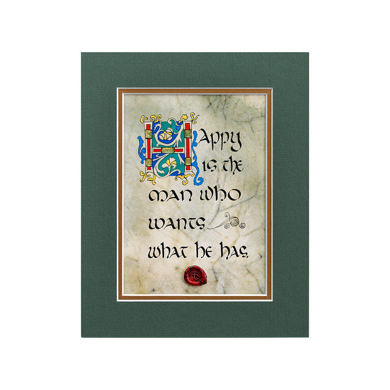 Double Matted Green 8" x 10" Celtic Cards