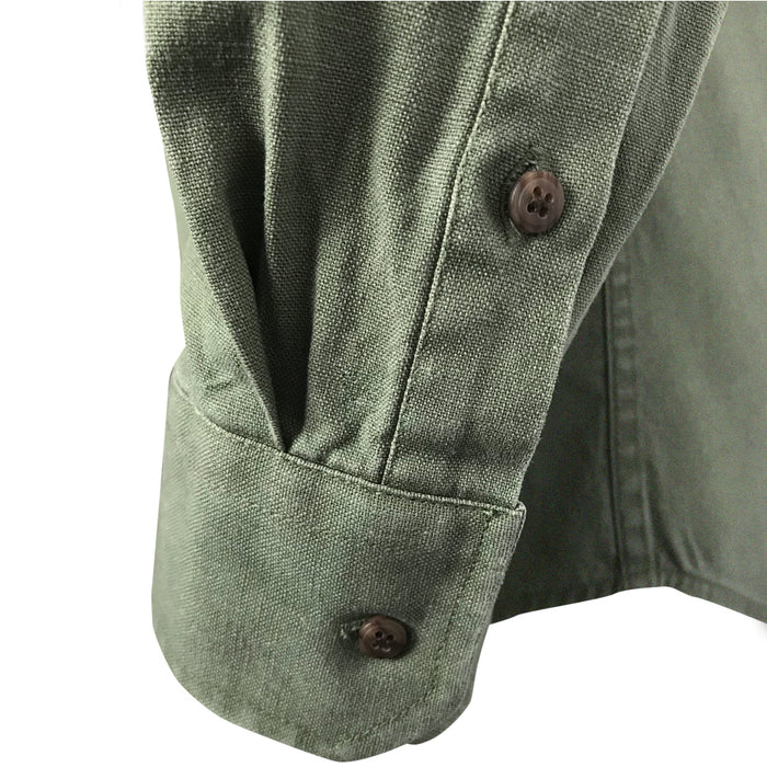 Celtic Clothing Men's Irish Grandfather Shirt, Button up – Army Green,  Small 