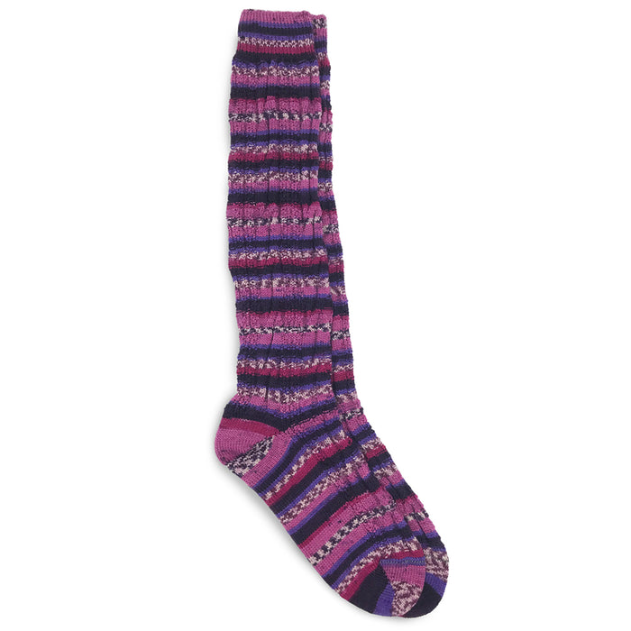 fair isle long socks number 12 by grange crafts