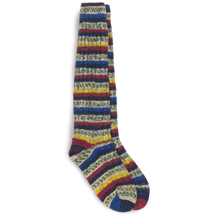 fair isle long socks number 54 by grange crafts