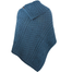 back of mallard cowl neck button poncho by west end knitwear