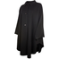 side view of black jimmy hourihan pure new wool and cashmere cape