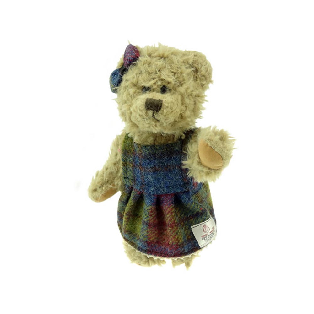 Girl Teddy Bear with Harris Tweed® Clothing