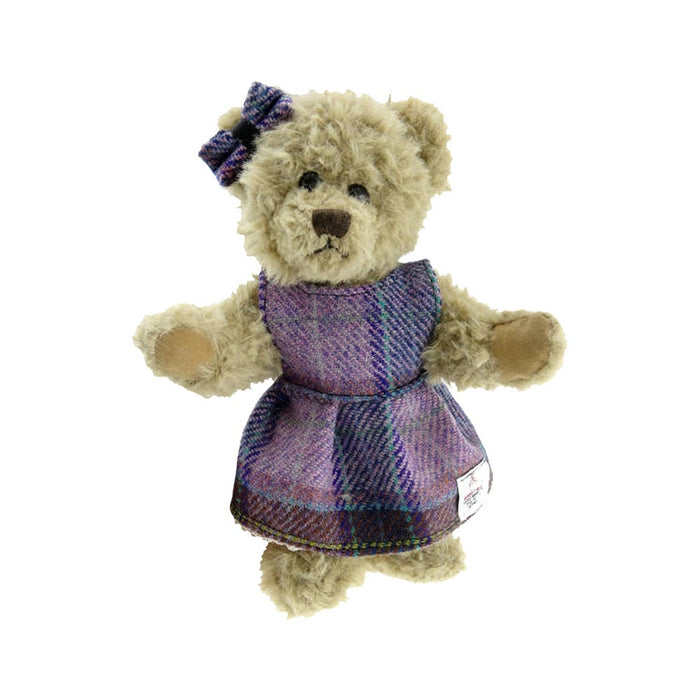 Girl Teddy Bear with Harris Tweed® Clothing
