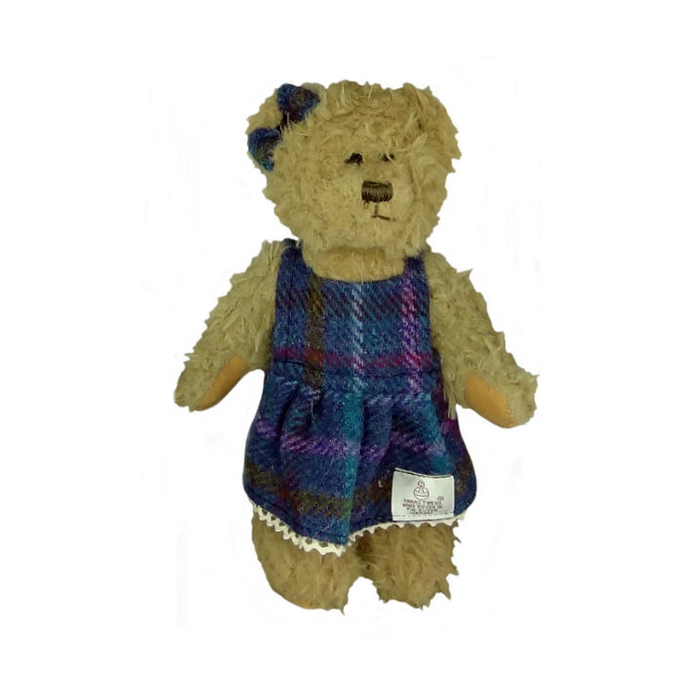 Girl Teddy Bear with Harris Tweed® Clothing