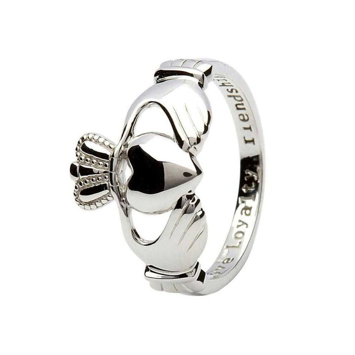 Silver Ladies Claddagh Ring