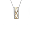 Sterling Silver Celtic Pendant with CZ and Gold Plate