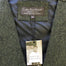 label of olive green blended wool vest by celtic ranch