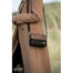 model with Green Tweed and Leather Irish Mini Handbag