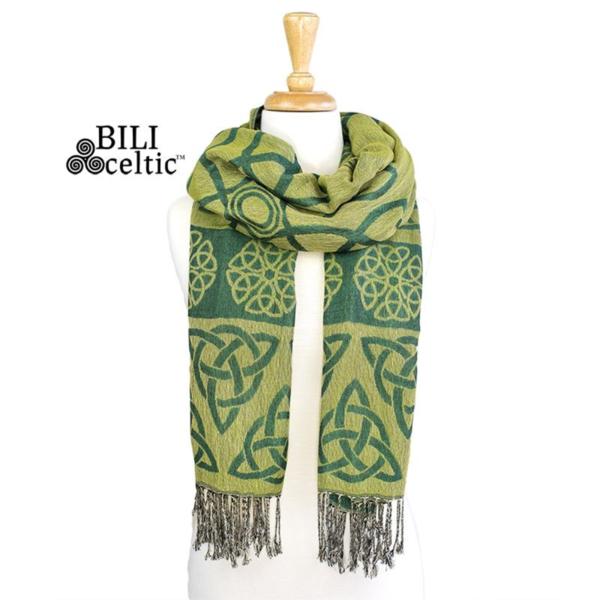 lime green anne trinity scarf by because i like it