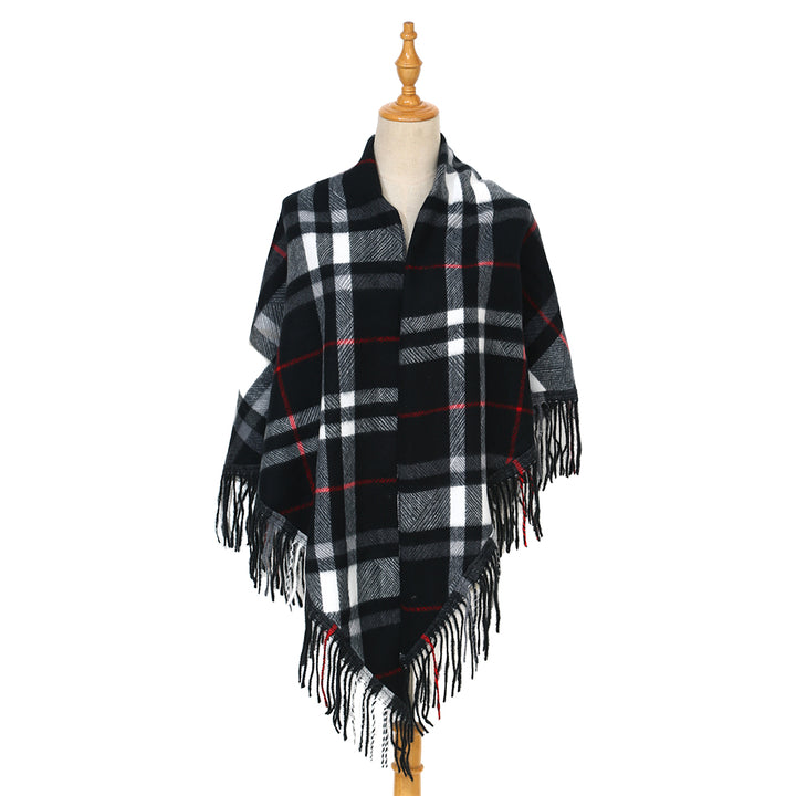 Cashmere Feel Triangle Tartan Scarf