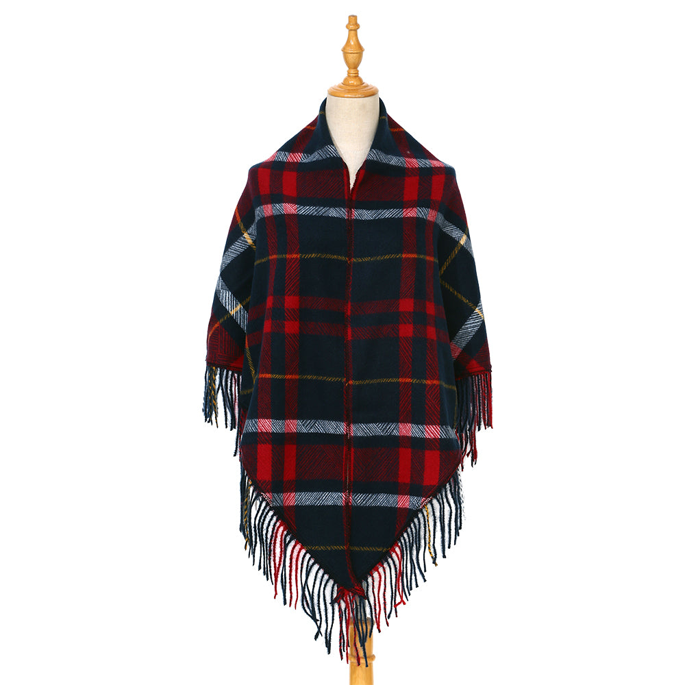 Cashmere Feel Triangle Tartan Scarf