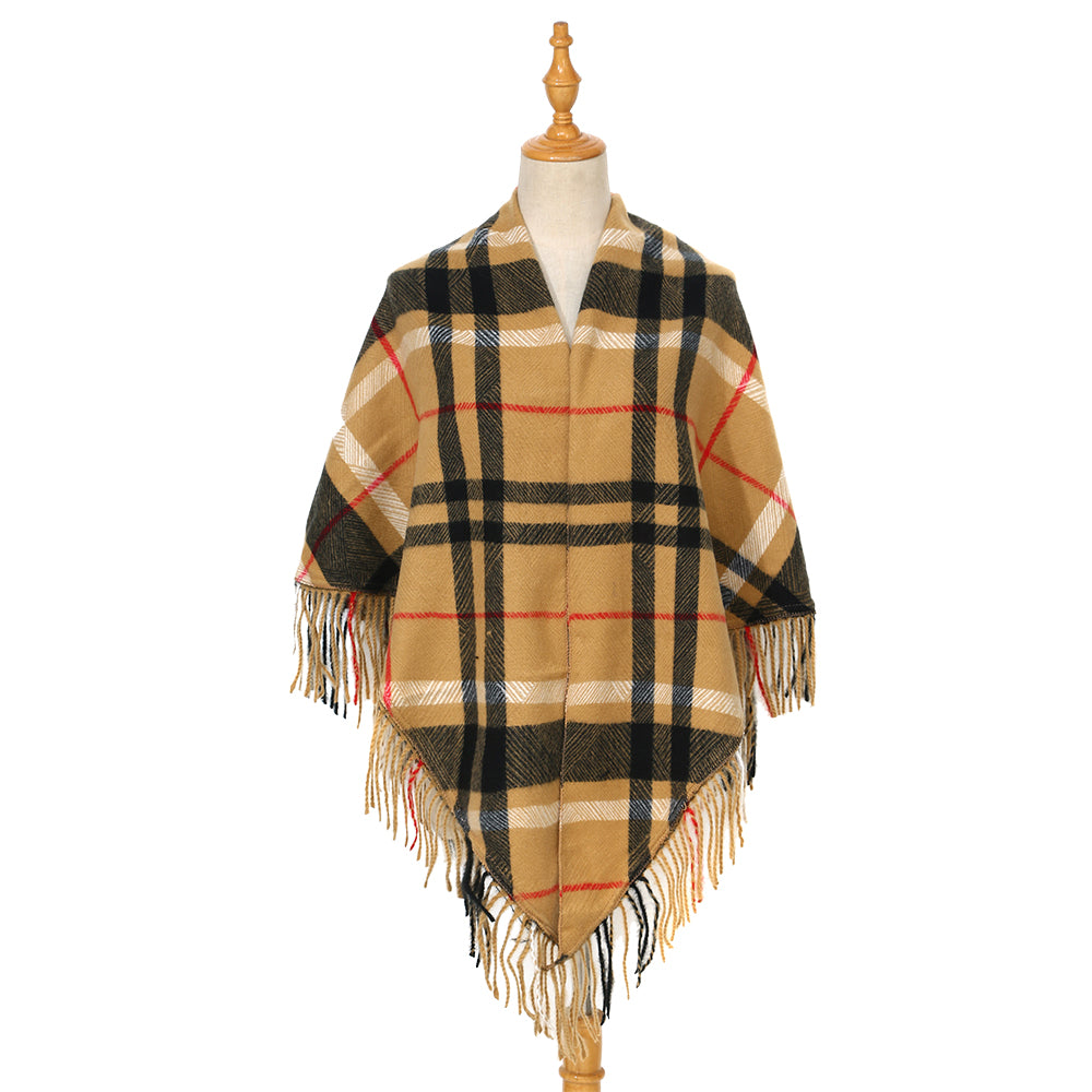 Cashmere Feel Triangle Tartan Scarf