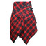 front of red blue lightweight tartan pocket skirt by celtic ranchwear