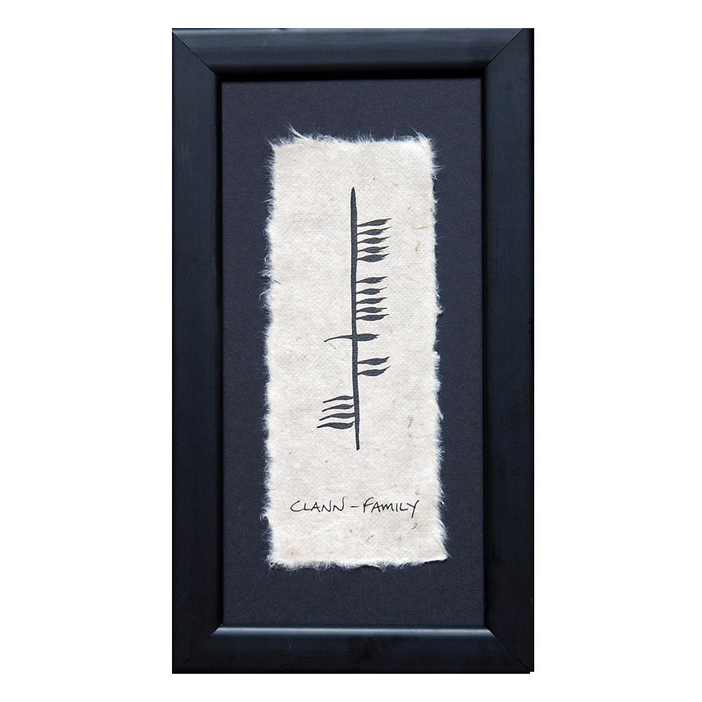 Framed Ogham Wish Pictures