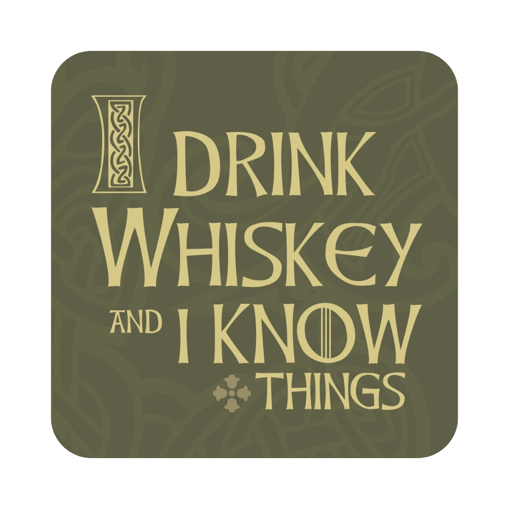 Whiskey Quotes Wooden Coasters