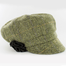 irish womens hat / color 51 green black herringbone