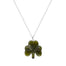 Carved Shamrock on Chain Pendant