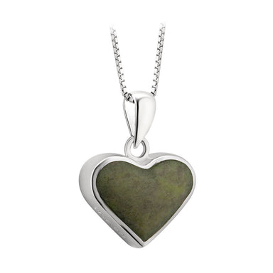 Connemara Marble (Sterling Silver) Heart Pendant