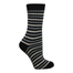 black connemara merino striped socks