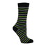 green grey black connemara merino striped socks