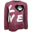 Ladies Paddy Love Hi-Low Burnout Fleece Sweatshirt