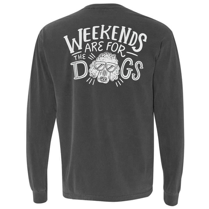 Weekends Are For The Dogs Whiskey Snug Logo Long Sleeve T-Shirt