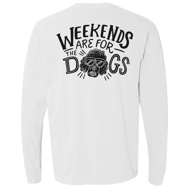 Weekends Are For The Dogs Whiskey Snug Logo Long Sleeve T-Shirt