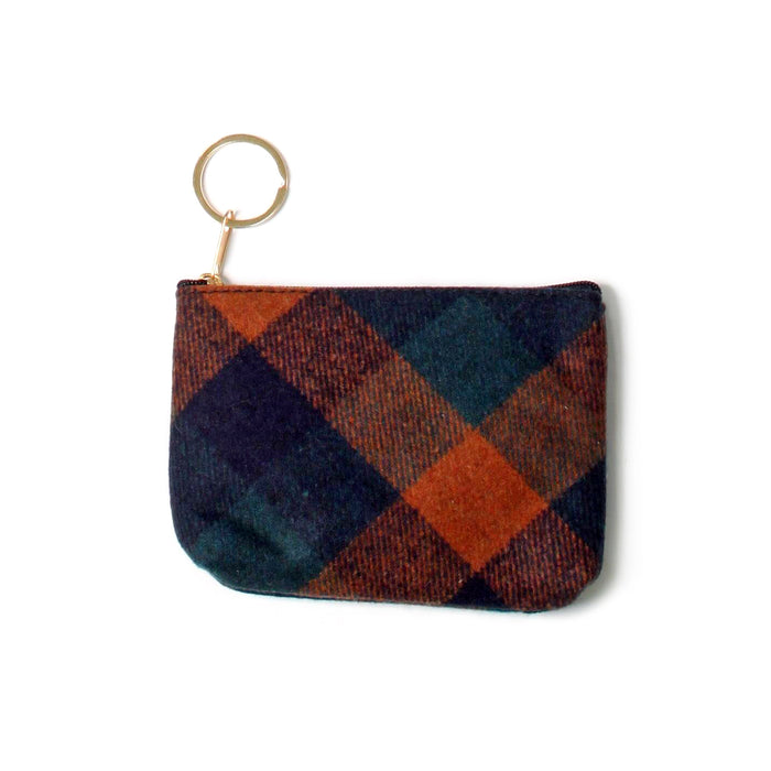 Plaid Coin Purse 100% Polyester