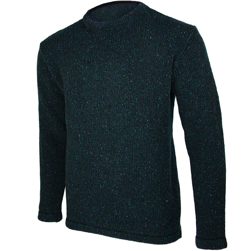 side view of irelands eye mens irish pullover sweater