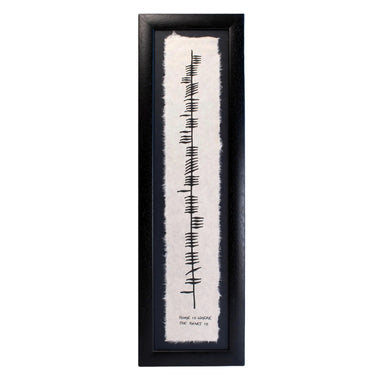 Framed Ogham Wish Pictures - Extra Long