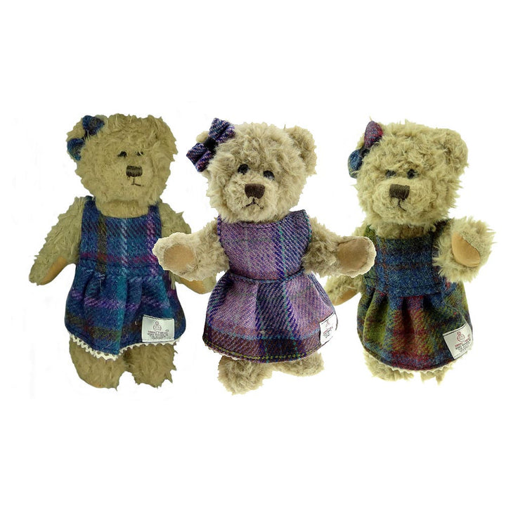 Girl Teddy Bear with Harris Tweed® Clothing