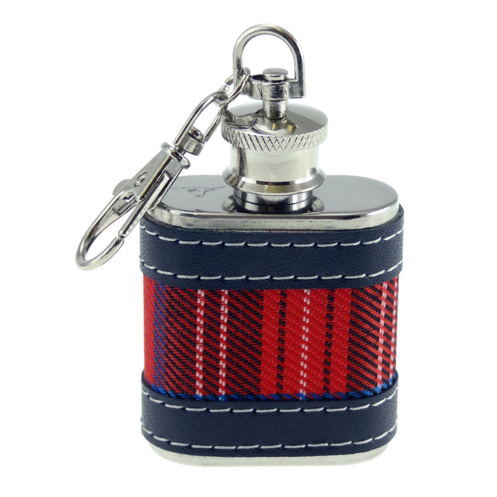 tartan hip flask keyring by glen appin